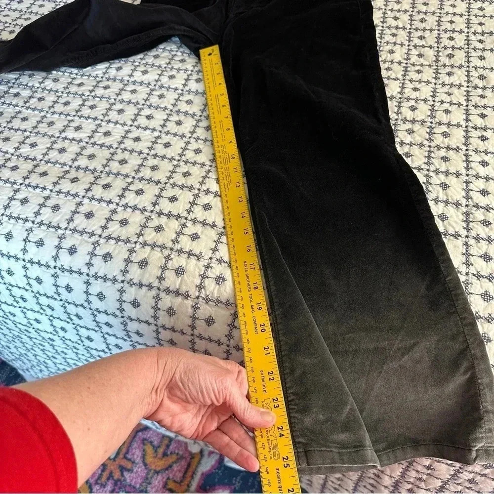Hudson Size 30 Velvet‎ Ombre Holy Flare Crop Pants Classic Neutral Black to Gray - Picture 15 of 15